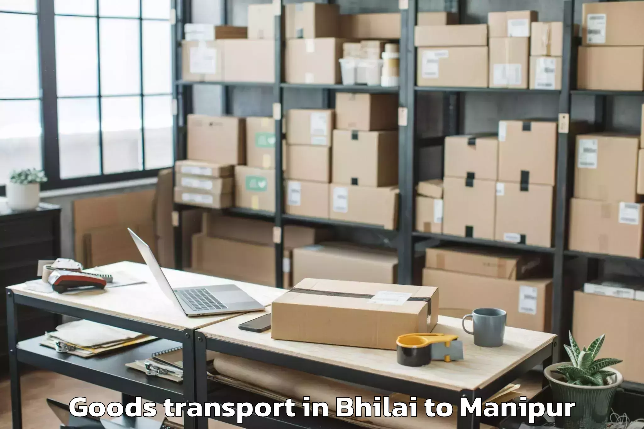 Hassle-Free Bhilai to Manipur University Imphal Goods Transport